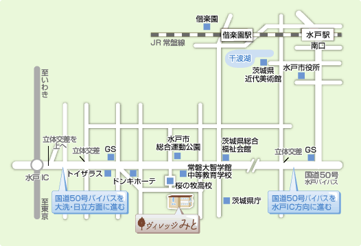 特別養護老人ホームヴィレッジみとの地図
